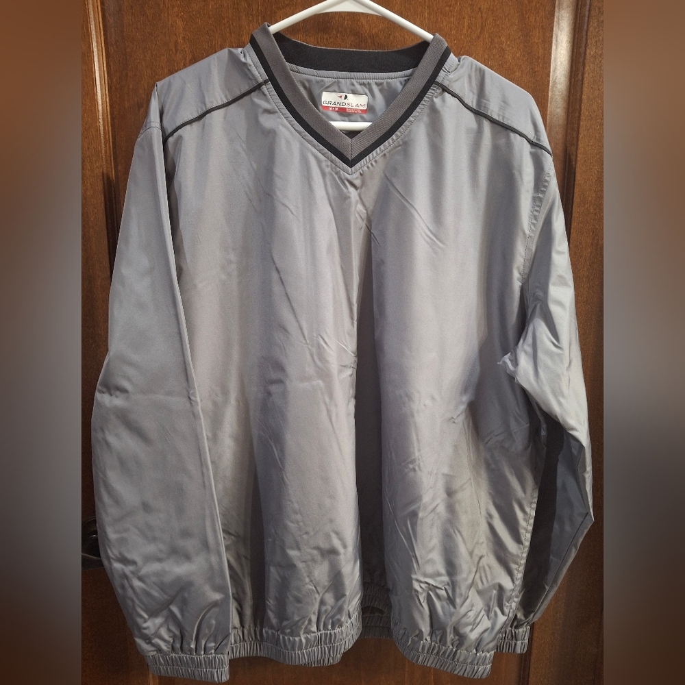 Men's Gray Windbreaker Jacket